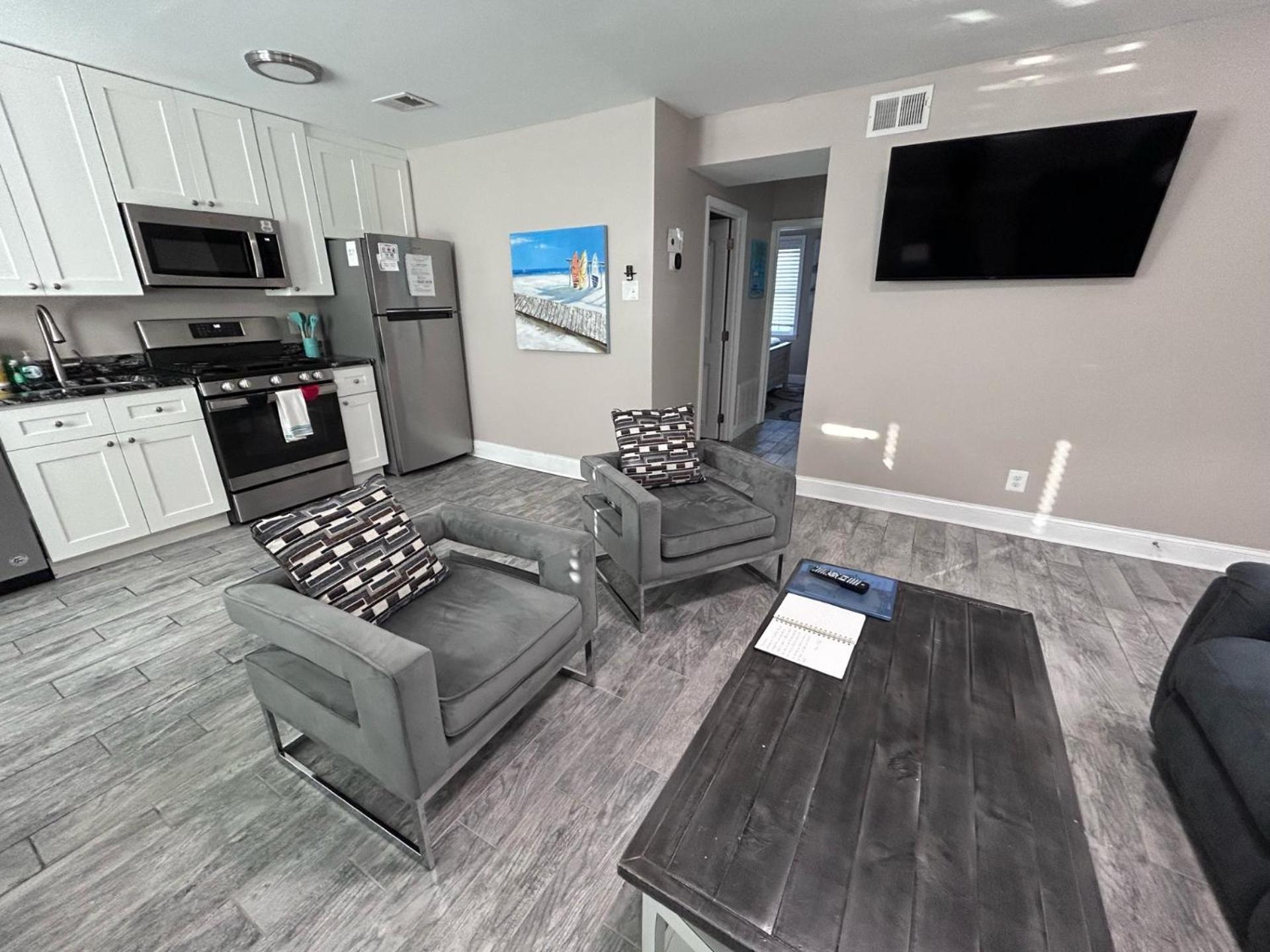 Beach Block Parking Modern Decor Porch Brigantine Dış mekan fotoğraf